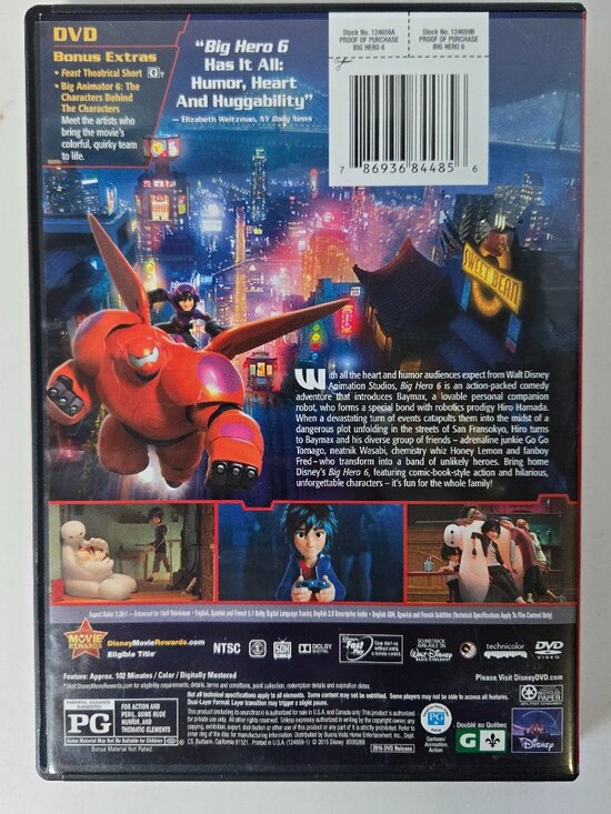Big Hero 6 DVD, Bundle any 3 DVD’s for $15. - Picture 2 of 3